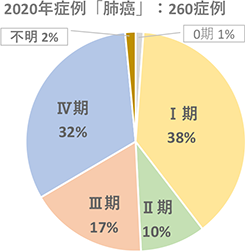 2020年症例「肺癌」:260症例