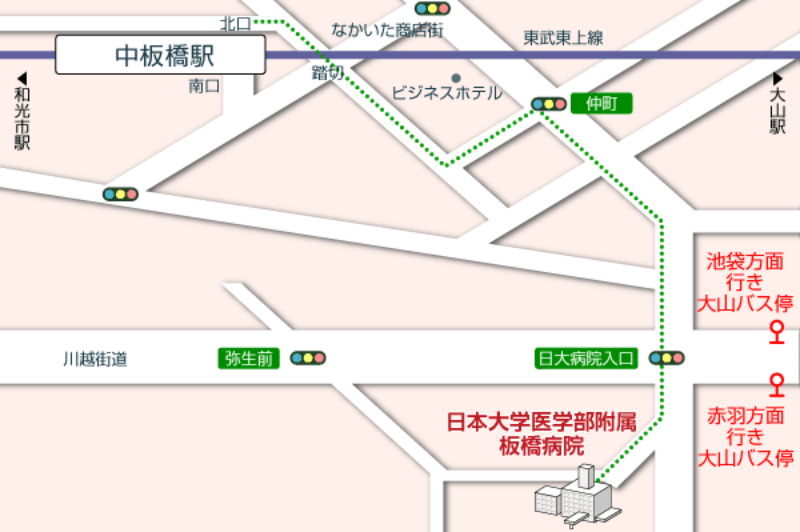 ★ 中板橋駅から 地図