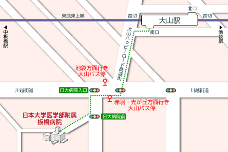 ★ 大山駅から 地図